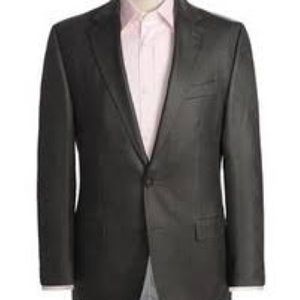 Ralph Lauren Gray Faux Suede Blazer Sport Coat Jacket 42R